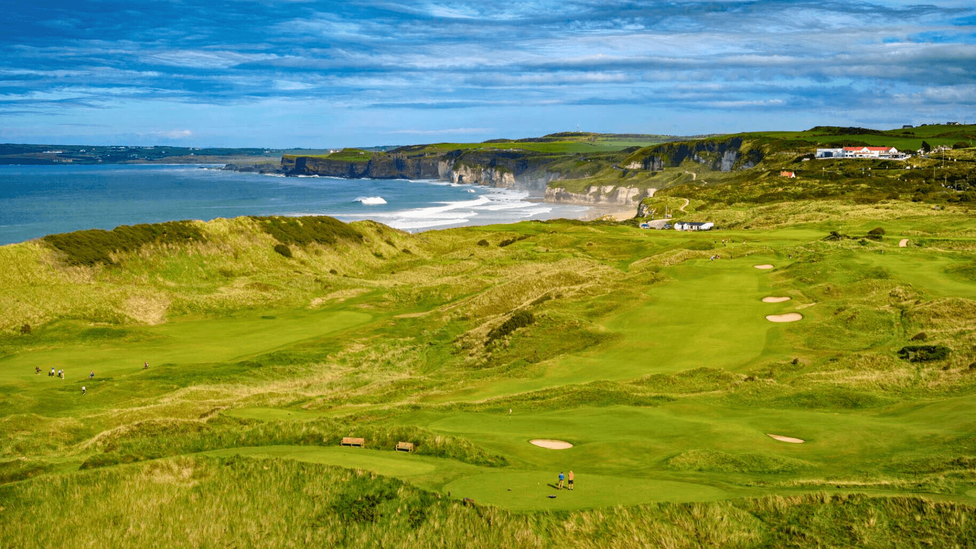 Scenic view of Royal Portrush golf course in Portrush, Co. Antrim